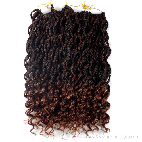 Hot sell high quality wholesale 18inch 24 Strands crochet senegalese twist ombre senegalese twist curly senegalese twist